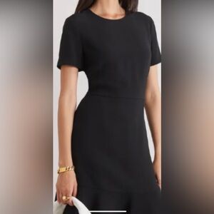 Stella McCartney beautiful black wool silk blend classic dress from Saks NY